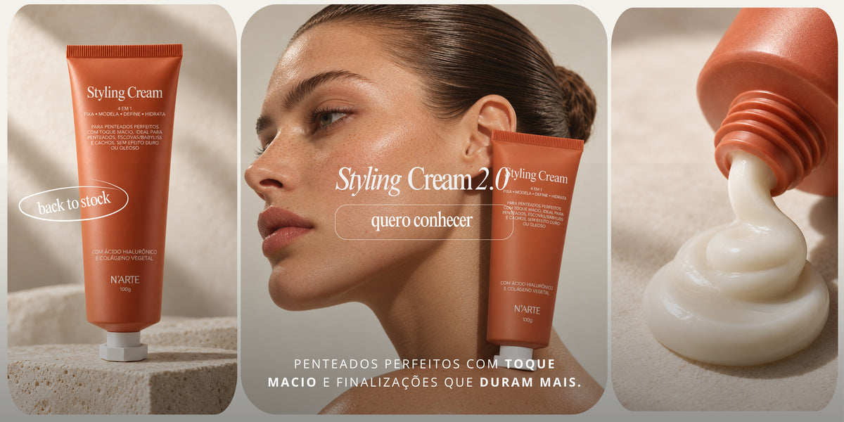 Styling Cream 2.0 de volta ao estoque: penteados perfeitos com toque macio e finalizações que duram mais