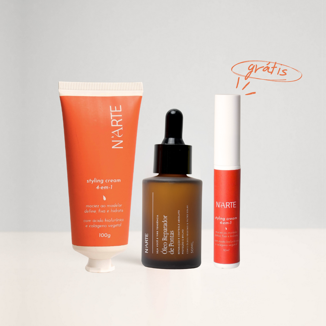 Kit Styling Cream + Óleo Reparador & Ganhe Styling To-go